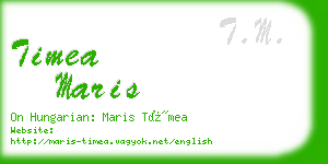 timea maris business card